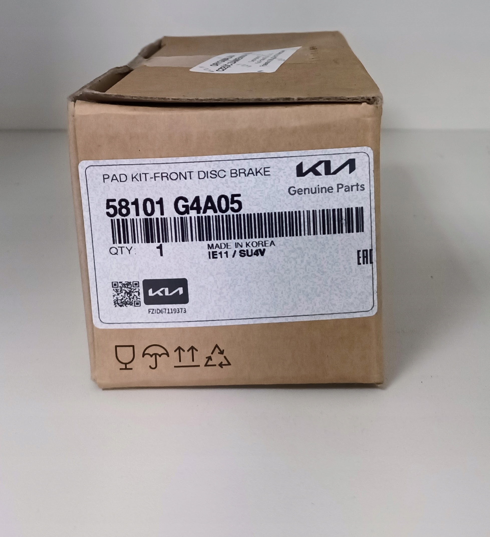 Тормозные колодки передние Колодки тормозные передние дисковые 58101G4A05 1